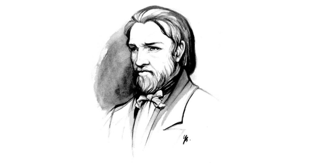 Frederic Ozanam sketch portrait.