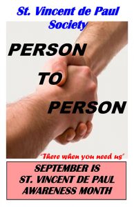 September Awareness 2018 (Week 3) Person to Person poster.