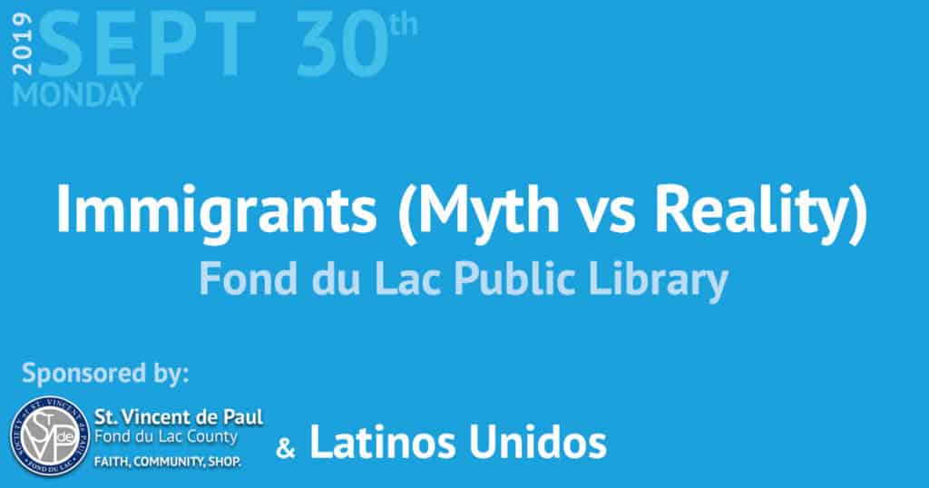 Immigrants (Myth vs Reality) event.