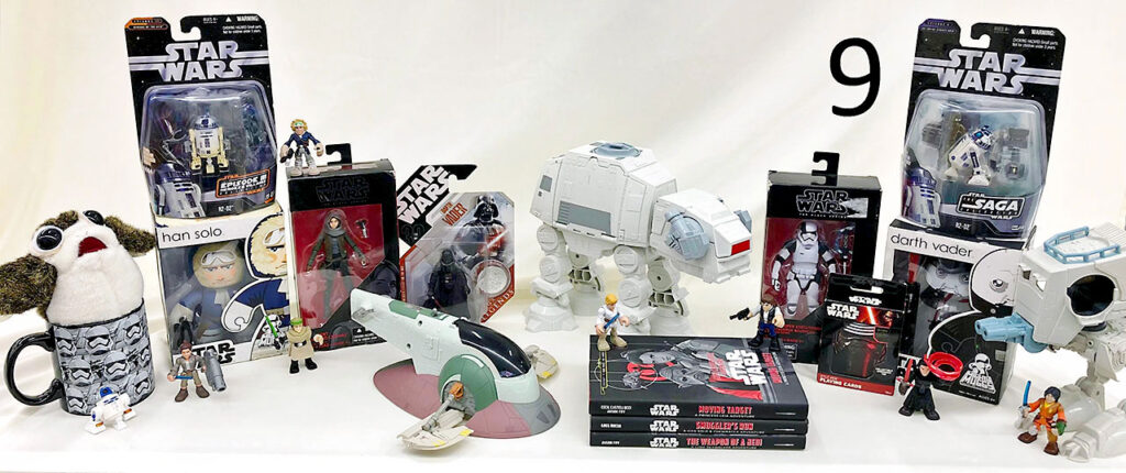 Star Wars collectibles.