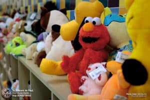 Elmo doll and stuffed animals (10/26/21).