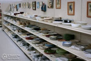 Housewares & Vintage Sale in Fond du Lac: used plates and bowls for sale.