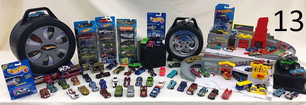 Hot Wheels car collection.
