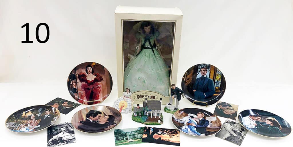 Gone With The Wind collectibles.