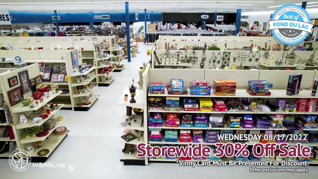 Storewide 30 Off Sale St. Vincent de Paul Fond du Lac