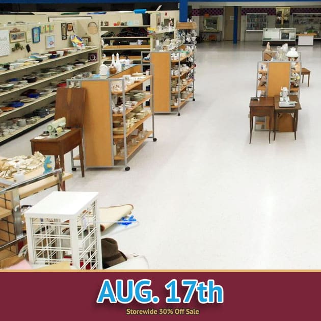 NAtional Thrift Store Day Sale on 08/17/22.