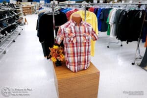 Mens collared shirt at SVDP in Fond du Lac.