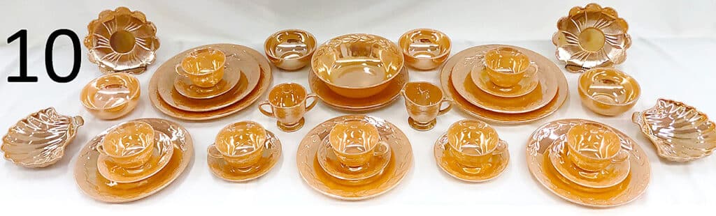 Antique Fire King dishes.