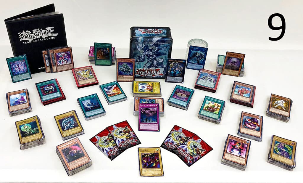 Yu Gi Oh card collection.