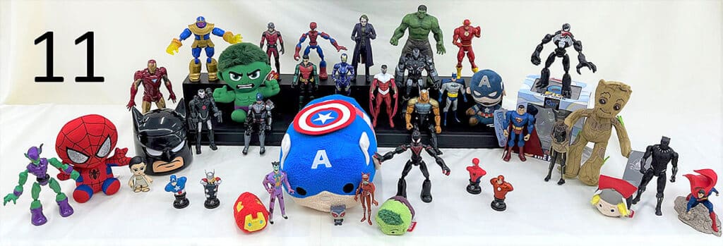 Superhero toys.