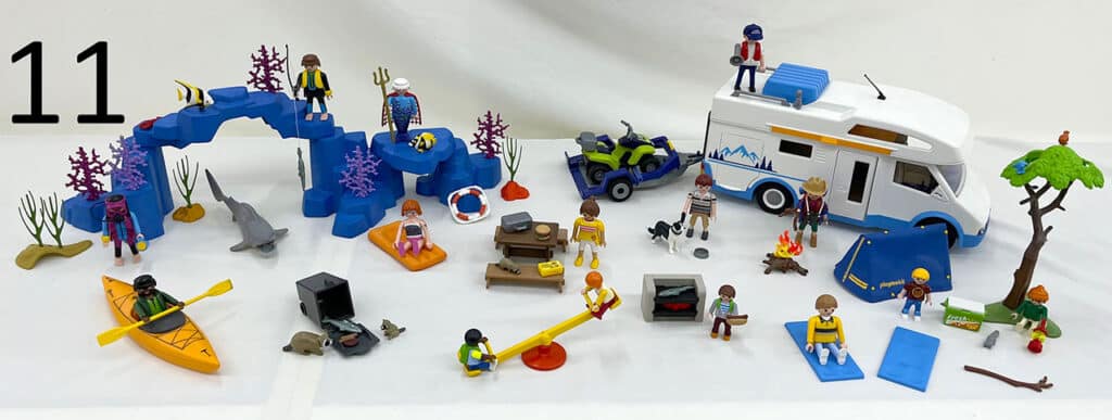 Playmobil toys.