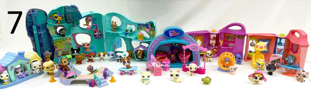 Littlest Pet Shop toy set.