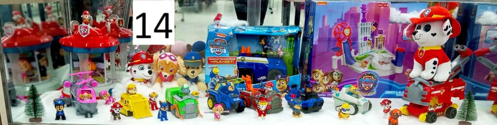 Paw Patrol toy lot including Chase figures.