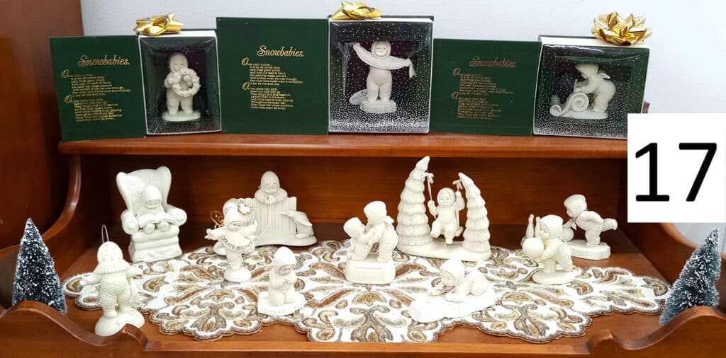 Snowbabies ornaments collection.