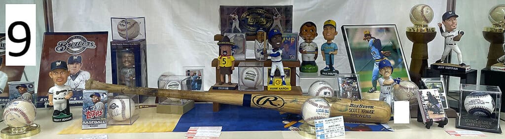 Milwaukee Brewers memorabilia.