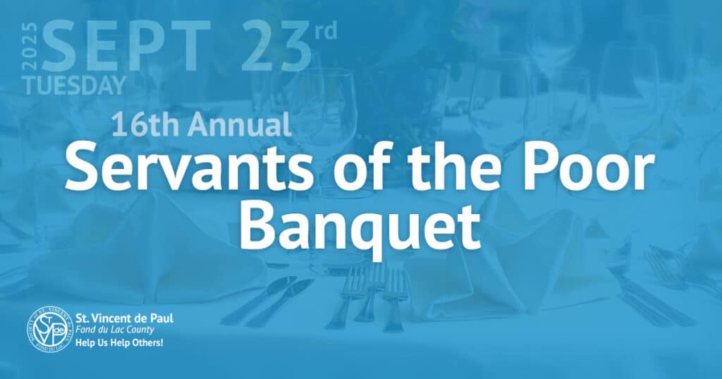 16th annual Servants of the Poor Banquet on 09/23/24.