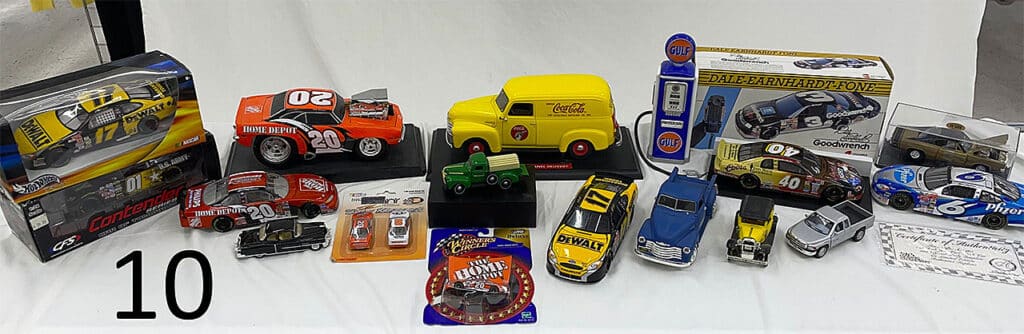 NASCAR collectibles.