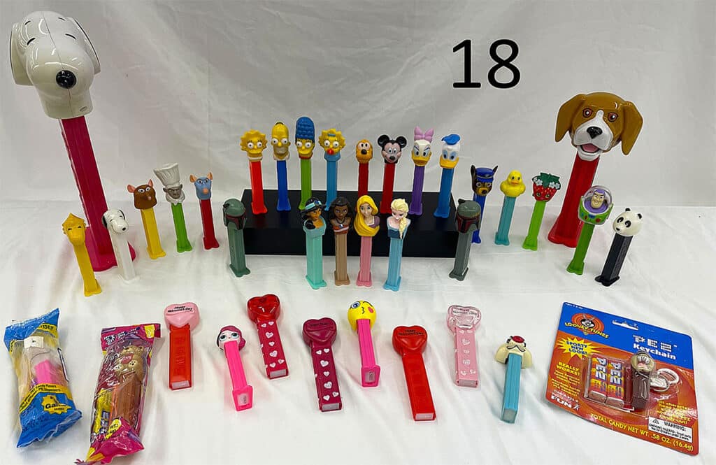 PEZ collectables.