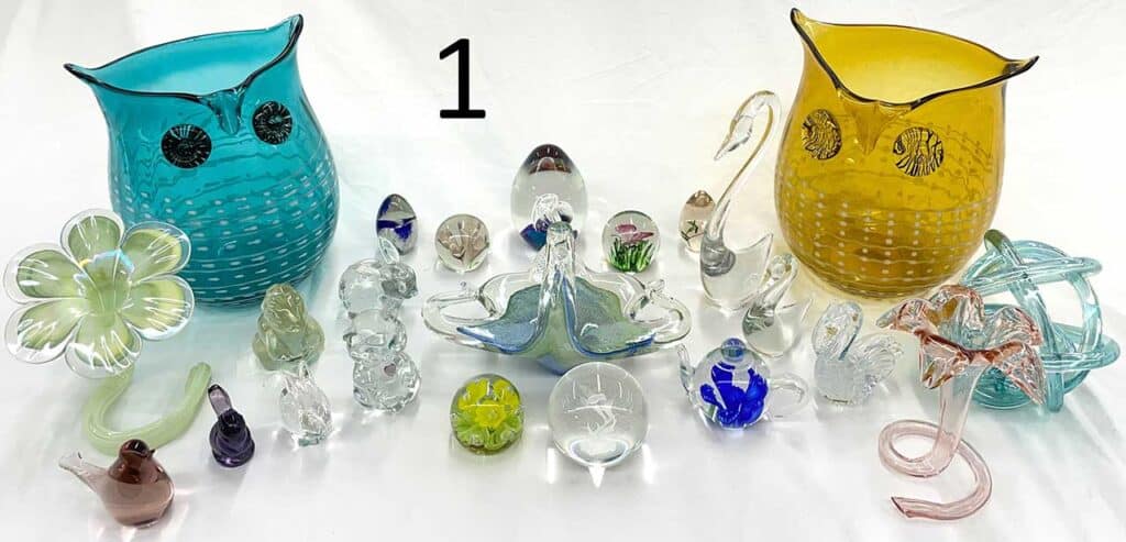 Glass Paperweights.