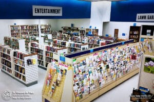 Entertainment and cards section. SVDP Storewide sale (Photo Date: 04/01/2025).