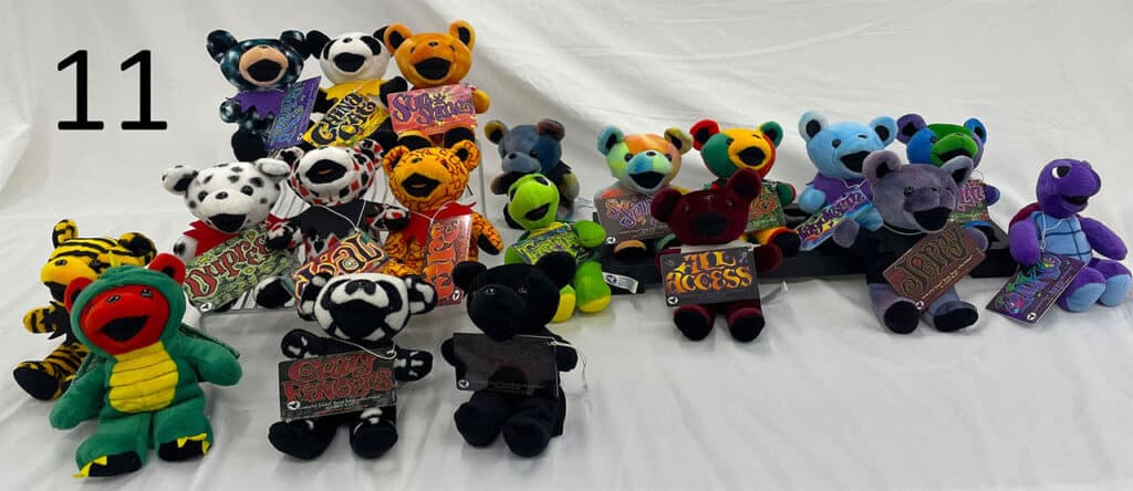Grateful Dead bean bear collectibles.