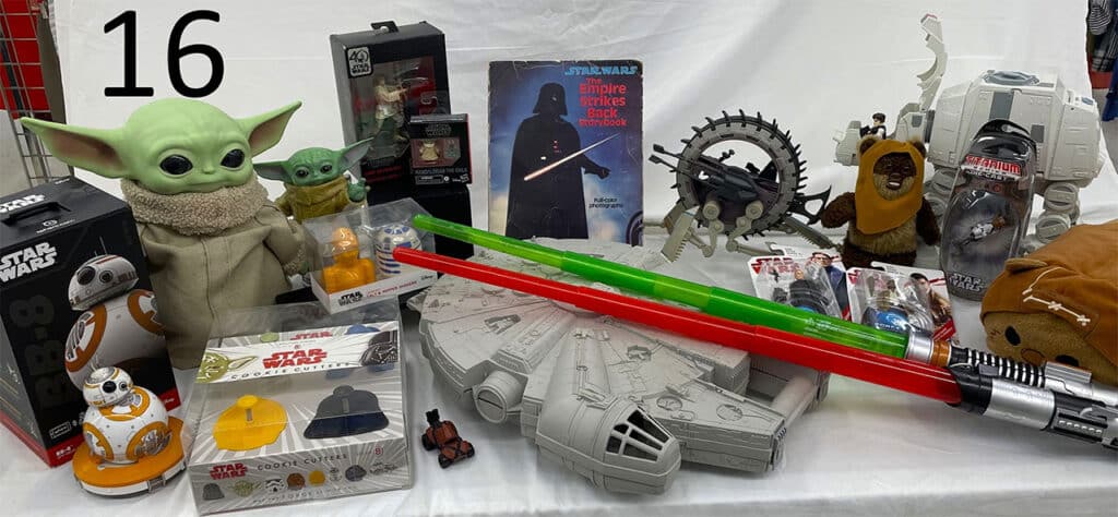 Star Wars collectibles.