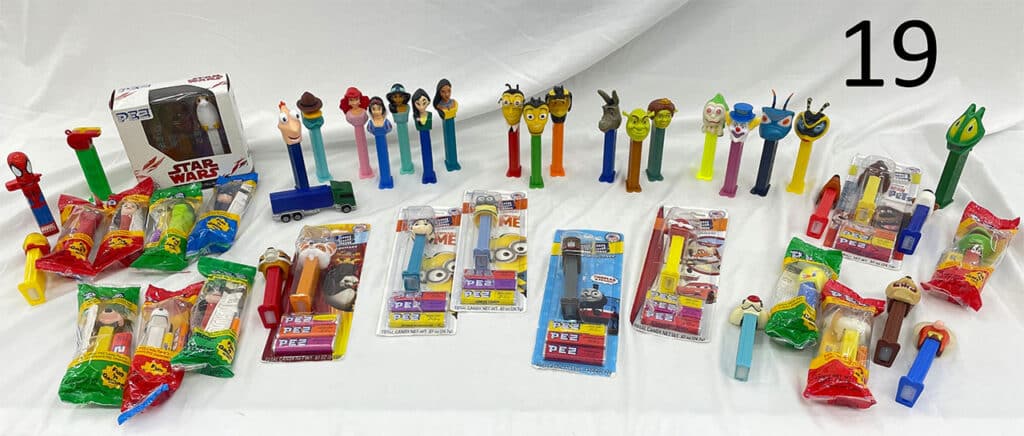 PEZ collectibles.