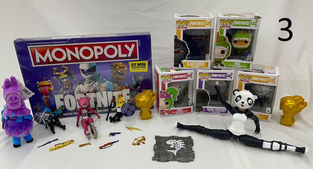 Fortnite collectibles.