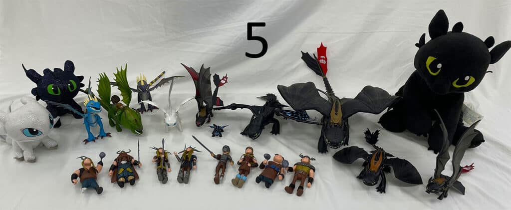 How to Train Your Dragon toys.