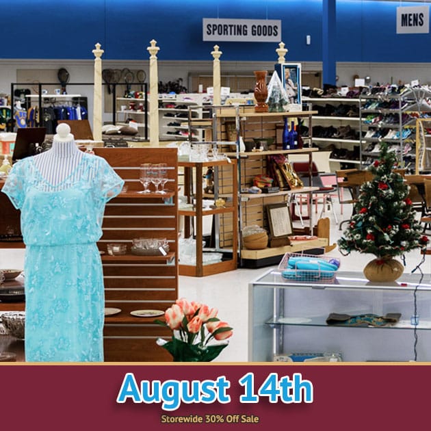 Storewide sale in Fond du Lac. Storewide 30 percent Off Sale on 08/14/25.