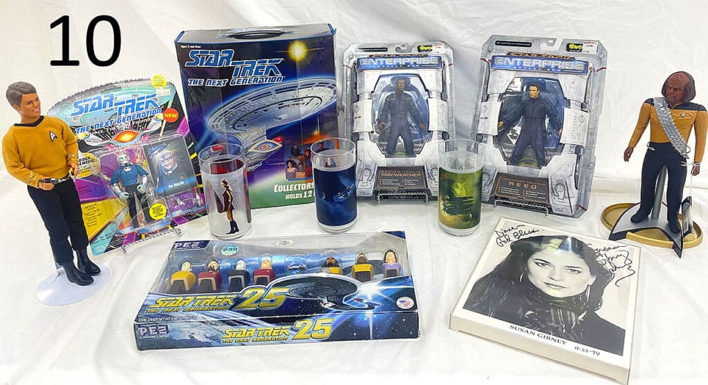 Star Trek collectibles.