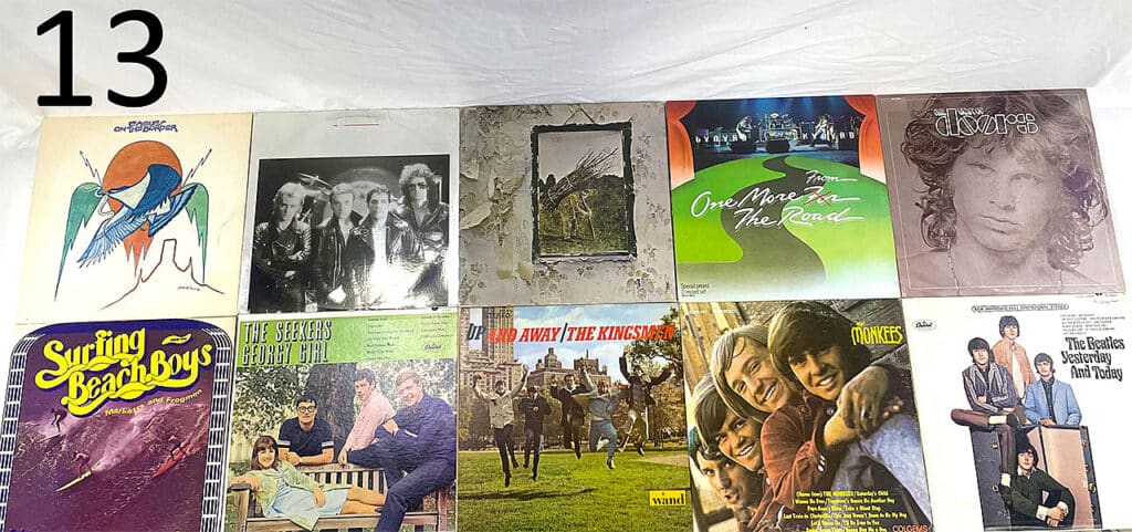 Vinyl records.