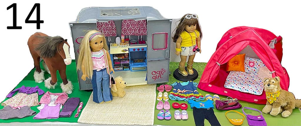 American Girl doll collection.