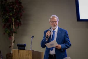 Ralph Middlecamp at the Servants of the Poor Banquet.