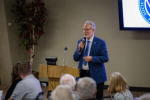 Ralph Middlecamp at the Servants of the Poor Banquet.