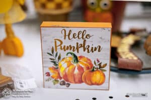 SVDP fall Pick a Discount sale decorations.