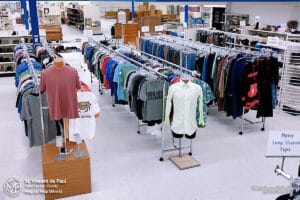 Wardrobe Refresh Clothes, Shoes & Purses 30% Off Sale 2 Men's clothes at SVDP in Fond du Lac (Photo: 03/24/2026).