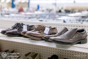 Wardrobe Refresh Clothes, Shoes & Purses 30% Off Sale 4 Men's shoes at SVDP in Fond du Lac (Photo: 03/24/2026).