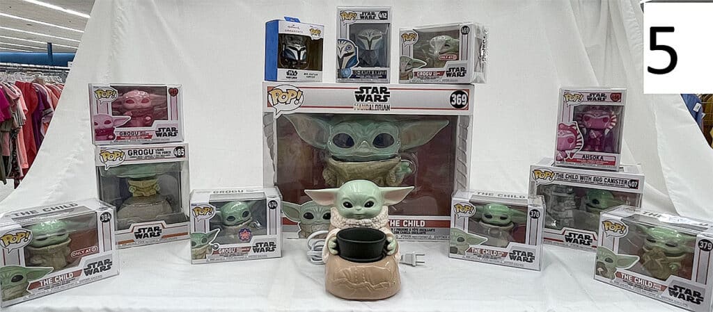 STAR WARS Mandalorian collectibles.