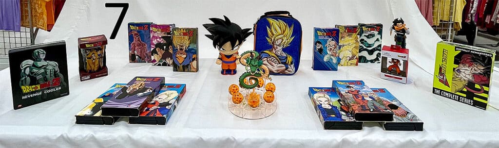 Dragon Ball Z collectibles.