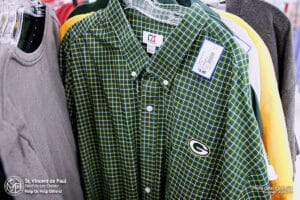 Pick A Discount Sale 4 Packers shirt at SVDP Pick a Discount sale (Photo: 05/21/2026).