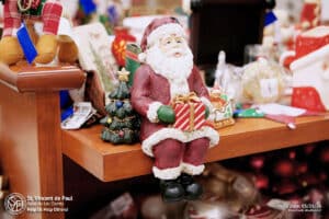 Christmas in July Sale 5 Santa at SVDP Christmas in July sale (Photo: 05/21/2026).