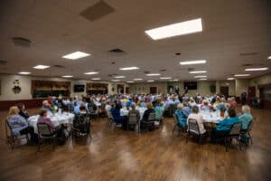 Servants of the Poor Banquet 2 Guests seated at tables at Avenue 795 during the 2026 Servants of the Poor Banquet